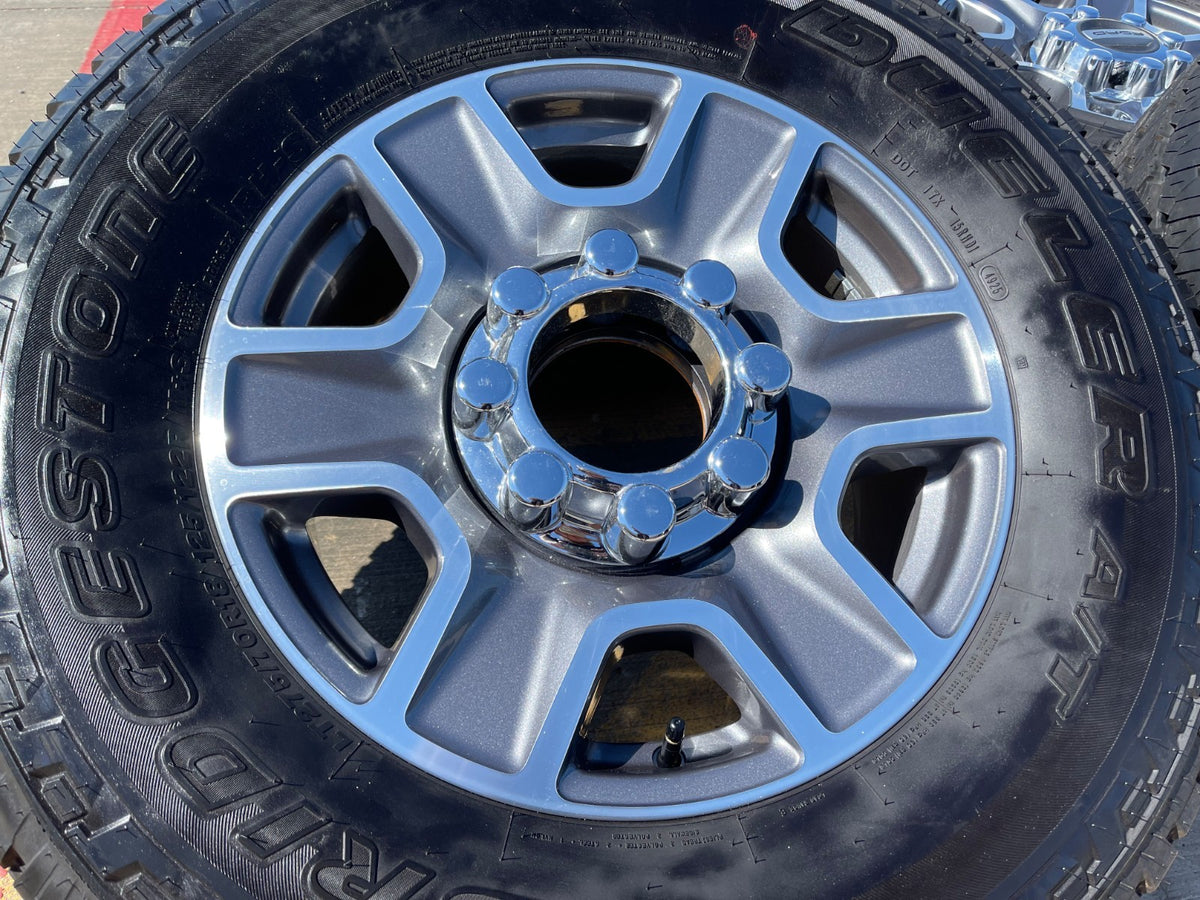 18" Ford F-250 F-350 Lariat FX-4 OEM wheels 10480 10298 BRIDGESTONE A/T SET NICE
