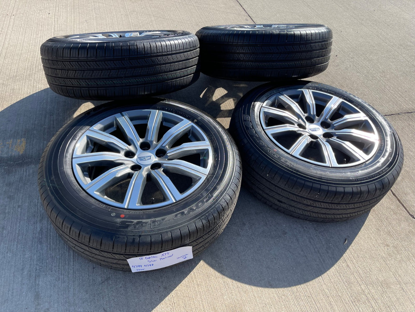 18" Cadillac XT4 OEM 4820 wheels rims 2023 2024 2025 2026 NEW