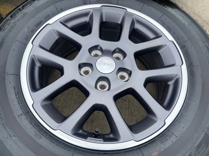 18" Jeep Gladiator Overland OEM wheels rims Wrangler 9241 tires BRIDGESTONE A/T