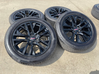 22" GMC Yukon Sierra OEM Chevy Silverado Tahoe 5903 wheels rims BRIDGESTONE SET