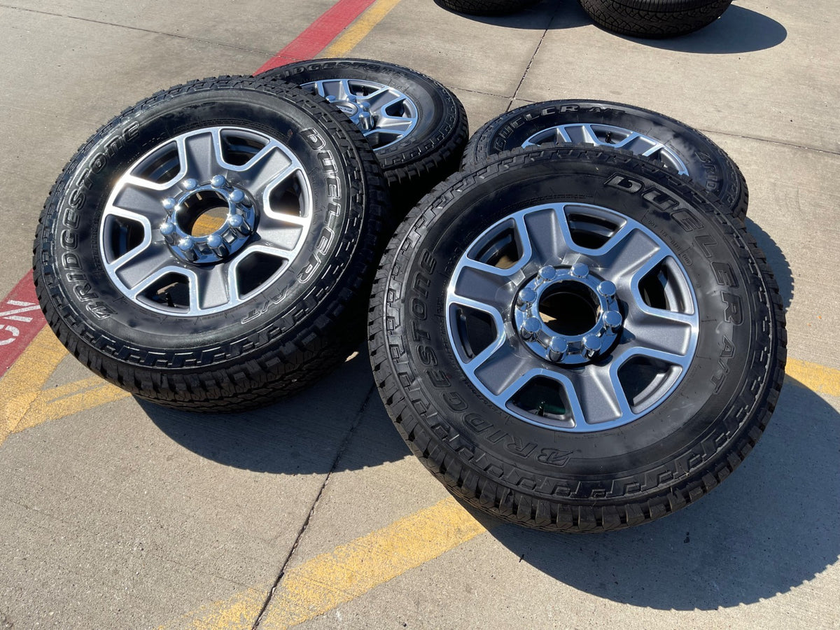 18" Ford F-250 F-350 Lariat FX-4 OEM wheels 10480 10298 BRIDGESTONE A/T SET NICE
