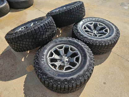 18" Dodge Ram 1500 TRX RHO GRAY OEM 66002 wheels rims SET TERRITORY A/T 35"