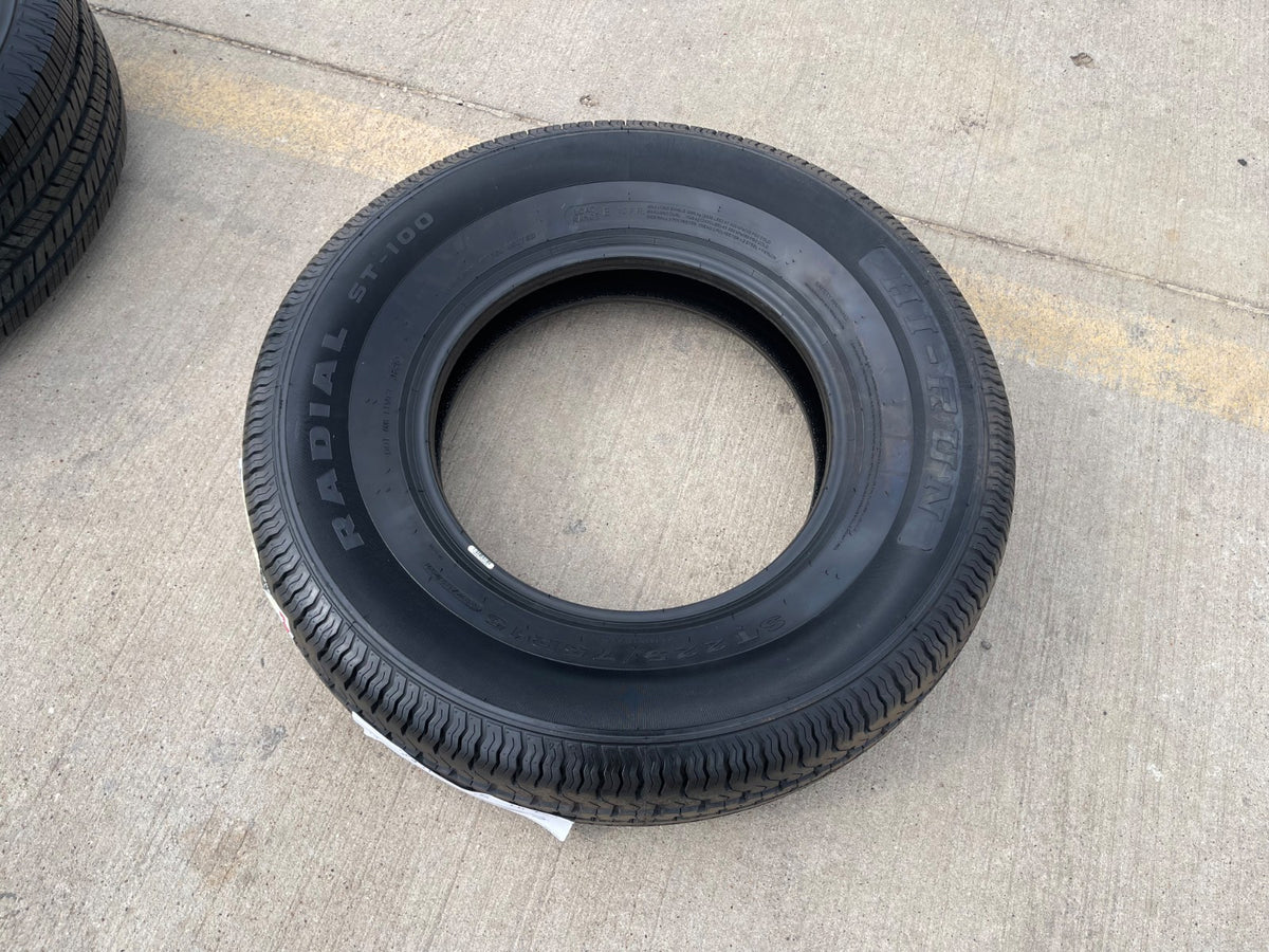 (1) 225/75/15 HI-RUN ST-100 Radial tire ST225/75R15 Trailer LT 10 ply LRE NEW