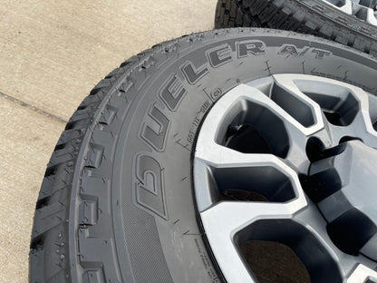 18" GMC Sierra AT4X Chevy Silverado 2500 3500 OEM 5949 wheels rims BRIDGESTONE