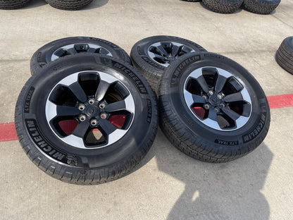 18" Dodge Ram 1500 Rebel Black OEM wheels rims 2671 2024 2025 2026 MICHELIN NEW