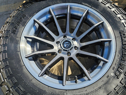 20x10 20" FUEL BURN FC403 Ford Expedition F-150 6x135 wheels rims tires 35" NEW!
