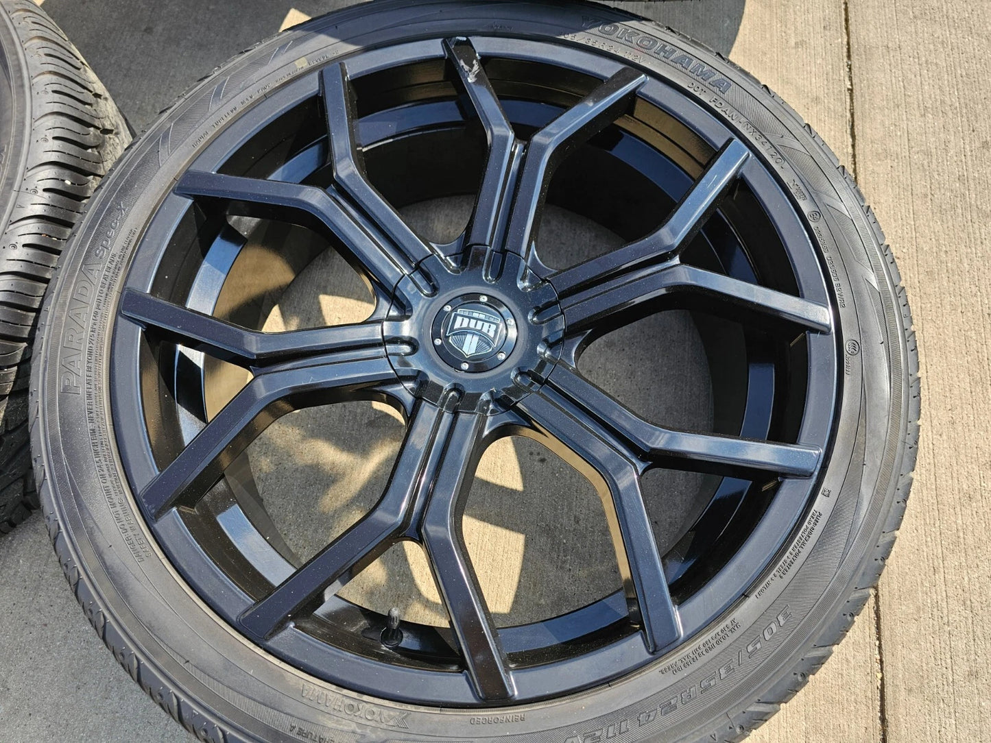 24x9.5 DUB Royalty Black wheels rims tires 6x5.5 6x135 RAM Chevy Tacoma
