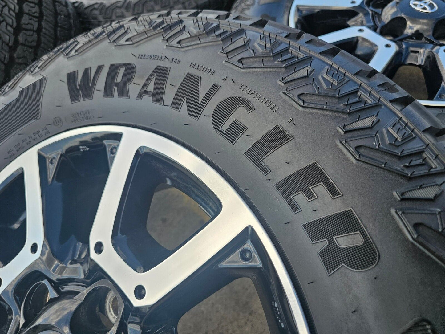 18" Toyota Tundra Sequoia TRD PRO black OEM wheels rims 75157 A/T tires 5x150