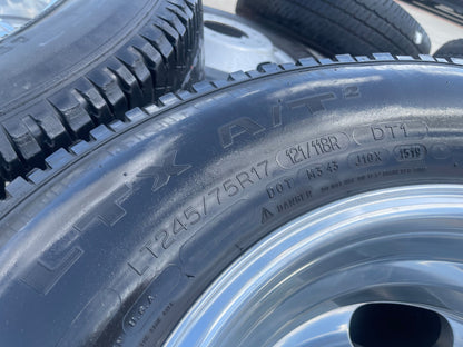 17" Ford F-350 Dually OEM 3618 3619 rims wheels SET tires Michelin LTX A/T2