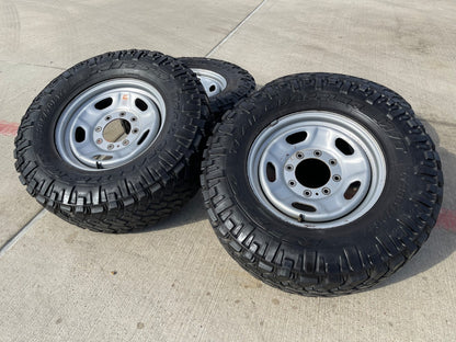 17" Ford F-250 F-350 OEM 3828 wheels rims tires NITRO GRAPLER M/T 33"