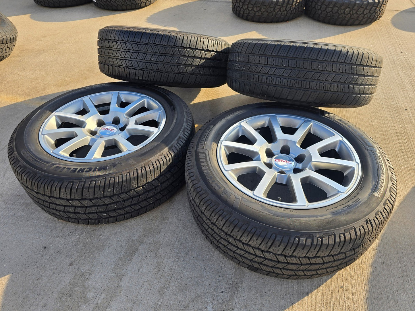 20" GMC Sierra Yukon DENALI OEM wheels rims 5699 5644 MICHELIN DEFENDER LTX M/S2