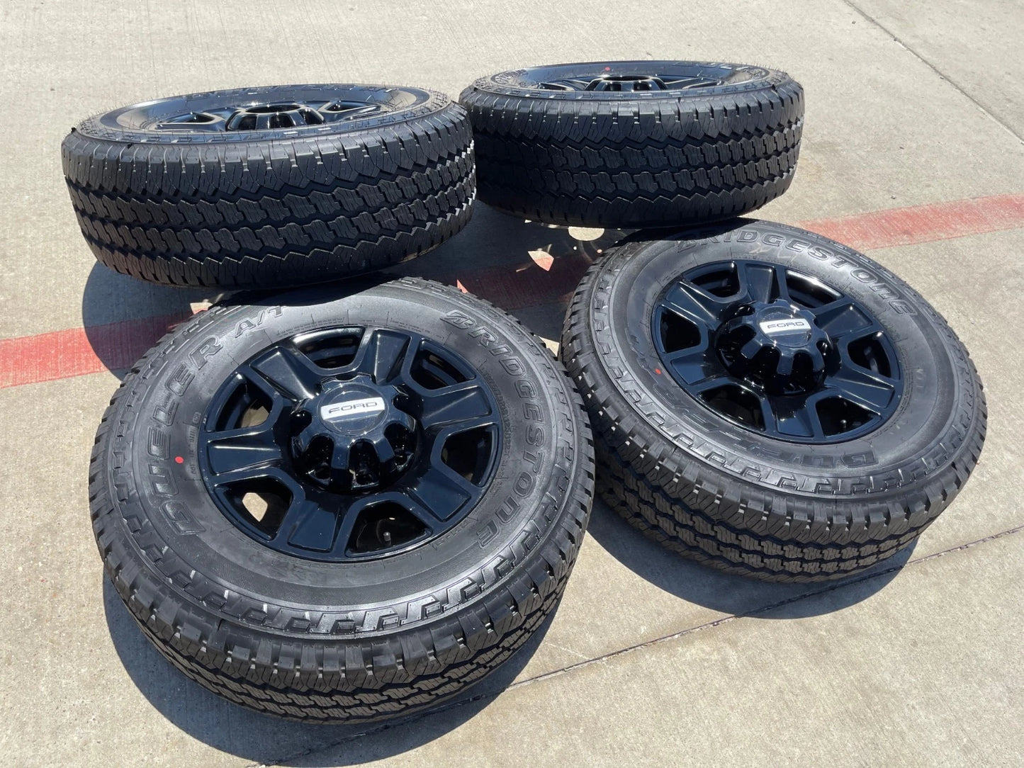 18" Ford F-250 F-350 TREMOR FX-4 OEM black wheels 10298 tires DUELER A/T NEW