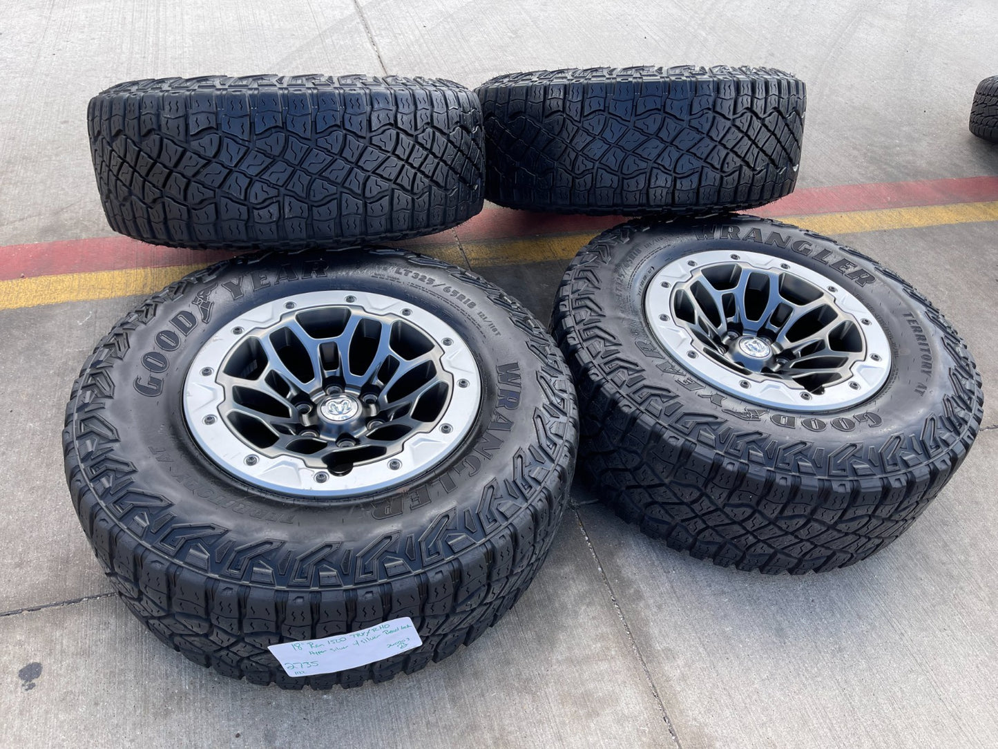 18" Dodge Ram 1500 TRX Beadlock OEM 2735 RHO wheels rims 2021 2022 2023 2024