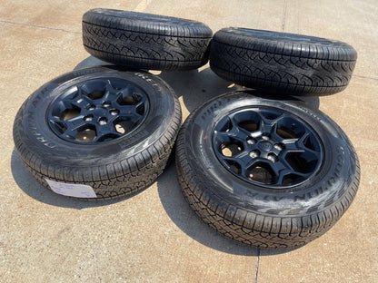17" Jeep Wrangler Rubicon OEM wheels rims Gladiator 96832 9282 PIRELLI A/T NEW