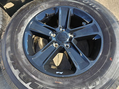 18" Jeep Wrangler Sahara OEM 9221 9255 wheels rims 2022 2023 2024 2025 2026 SET