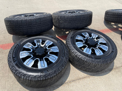 20" GMC Sierra 2500 3500 OEM wheels rims 5958 14138 tires MICHELIN DEFENDER