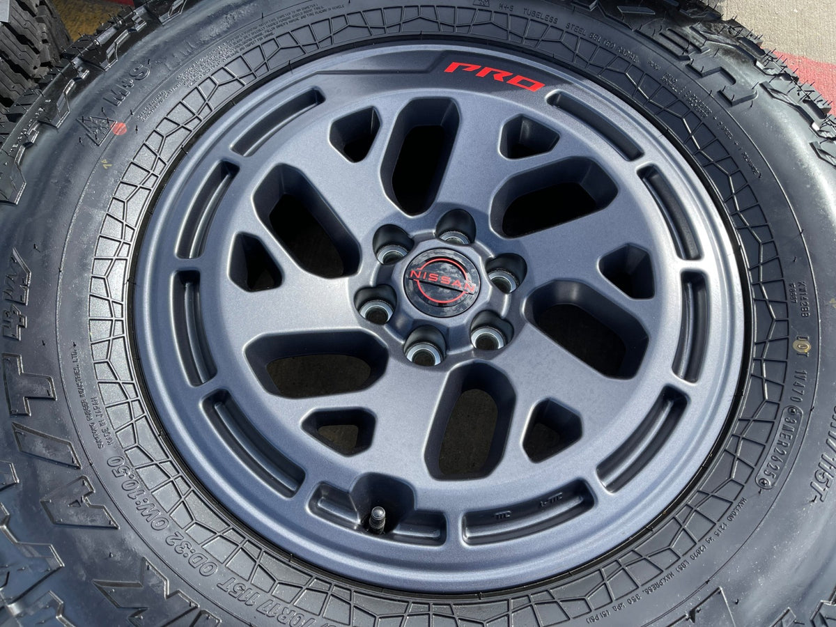 17" Nissan Frontier X-PRO OEM 62270 Desert Runner wheels rims FALKEN A/T4 NEW