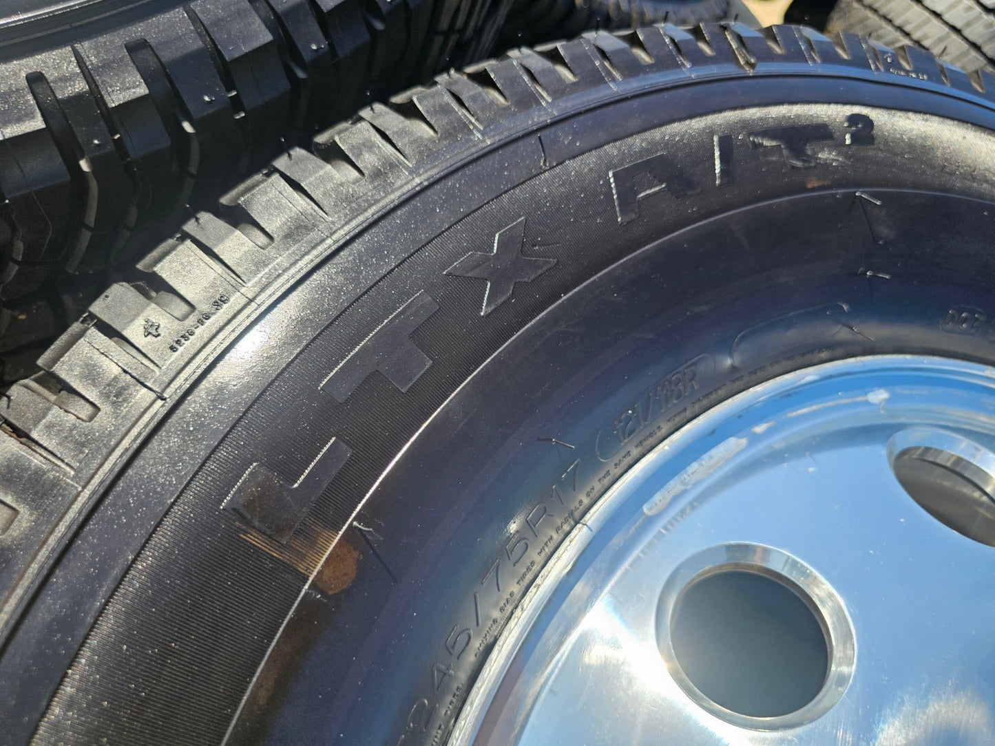 17" Dodge Ram 3500 DUALLY OEM wheel rim 2414 2415 ALCOA 8x165 SET MICHELIN