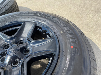 17" Jeep Wrangler Gladiator BLACK OEM wheels rims 9235 tires BRIDGESTONE NEW