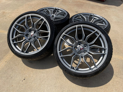 20" + 21" Chevy Corvette Z06 C8 OEM wheels rims 95580 95581 tires MICHELIN NEW