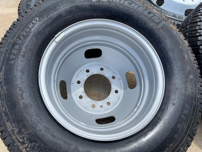 (6) 17" Ford F-350 Dually OEM rims wheels 3615 99016 tires SET MICHELIN A/T NEW