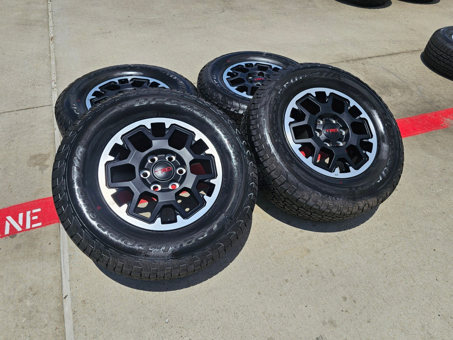 17" Toyota Tacoma 4Runner TRD OEM 10638 wheels rims SET 2025 2026 BFG A/T NEW
