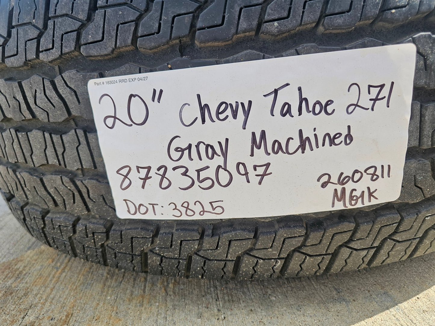 20" Chevy Silverado Z71 GMC Sierra Canyon OEM wheels rims 2025 2026 2027 SET