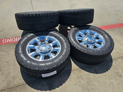 20" Ford F-250 F-350 OEM 3844 LARIAT rims wheels tires NITRO 35"