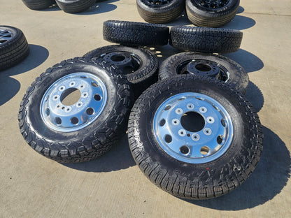 17" Dodge Ram 3500 Dually Laramie 8x200 wheels rims 2701 2702 OEM SET FALKEN