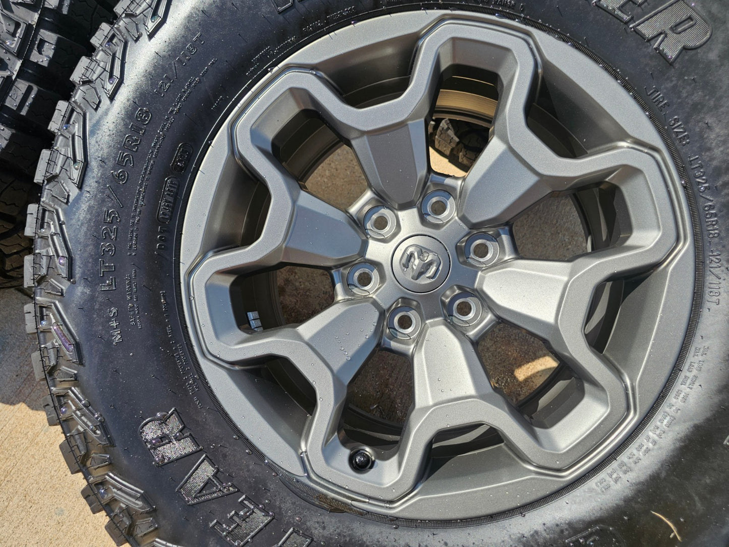 18" Dodge Ram 1500 TRX RHO GRAY OEM 66002 wheels rims SET TERRITORY A/T 35"