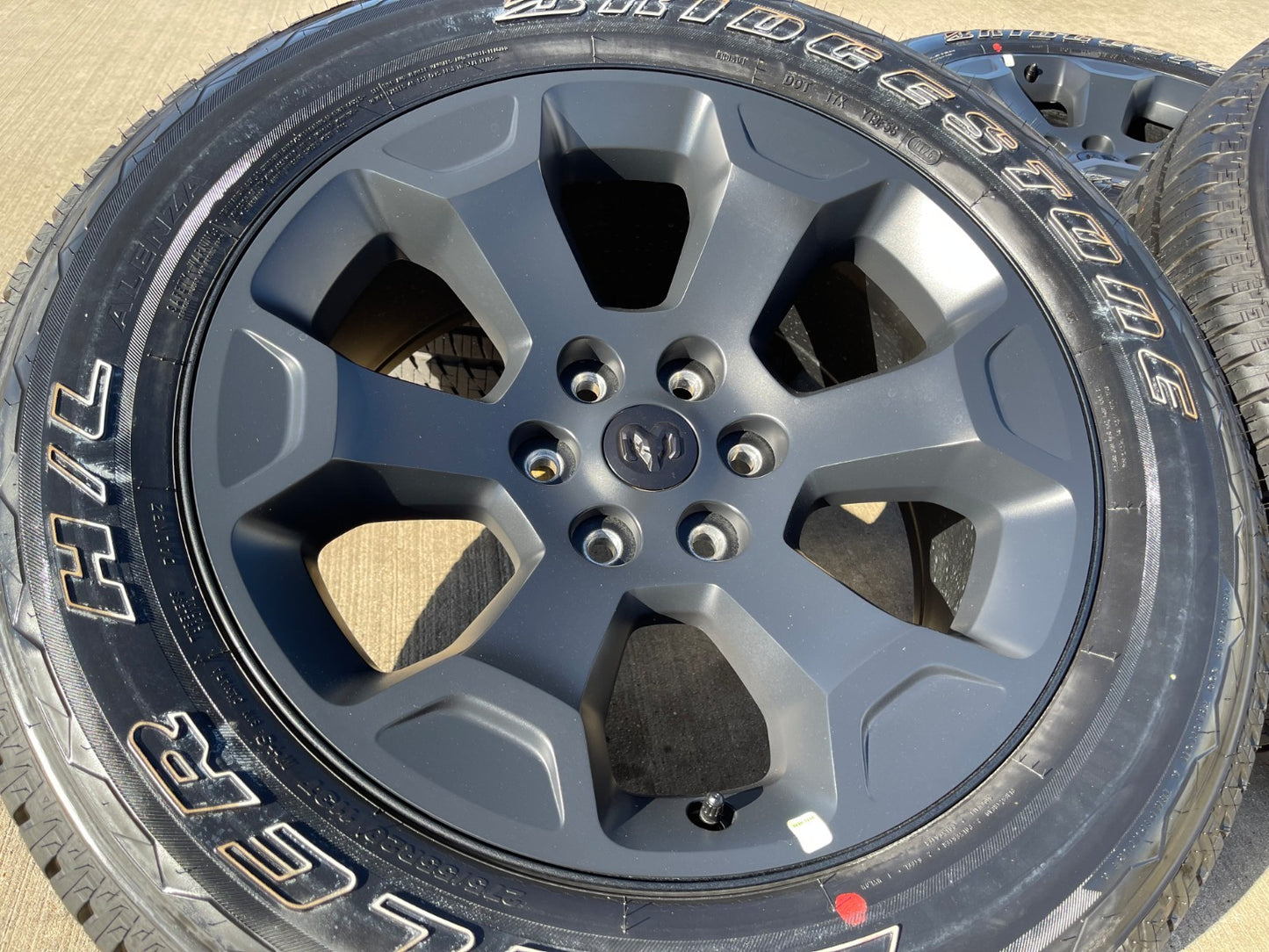 20" Dodge Ram 1500 OEM Laramie Black 2680 wheels rims tires 2024 2025 2026 NEW