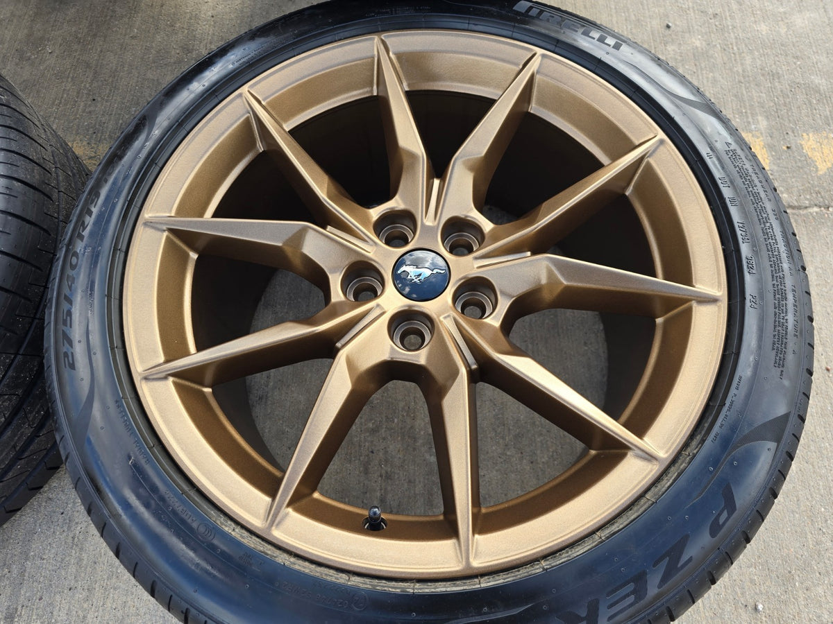 19" Ford Mustang GT Dark Horse OEM 95839 95840 wheels rims BRONZE 2026 2027 NEW