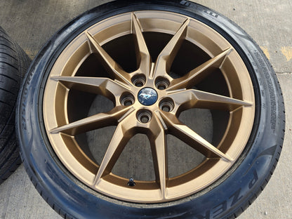 19" Ford Mustang GT Dark Horse OEM 95839 95840 wheels rims BRONZE 2026 2027 NEW