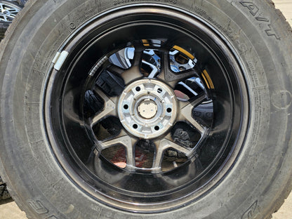 (5) 18" Ford Bronco wheels rims black 95213 Ranger SET BRIDGESTONE DUELER AT