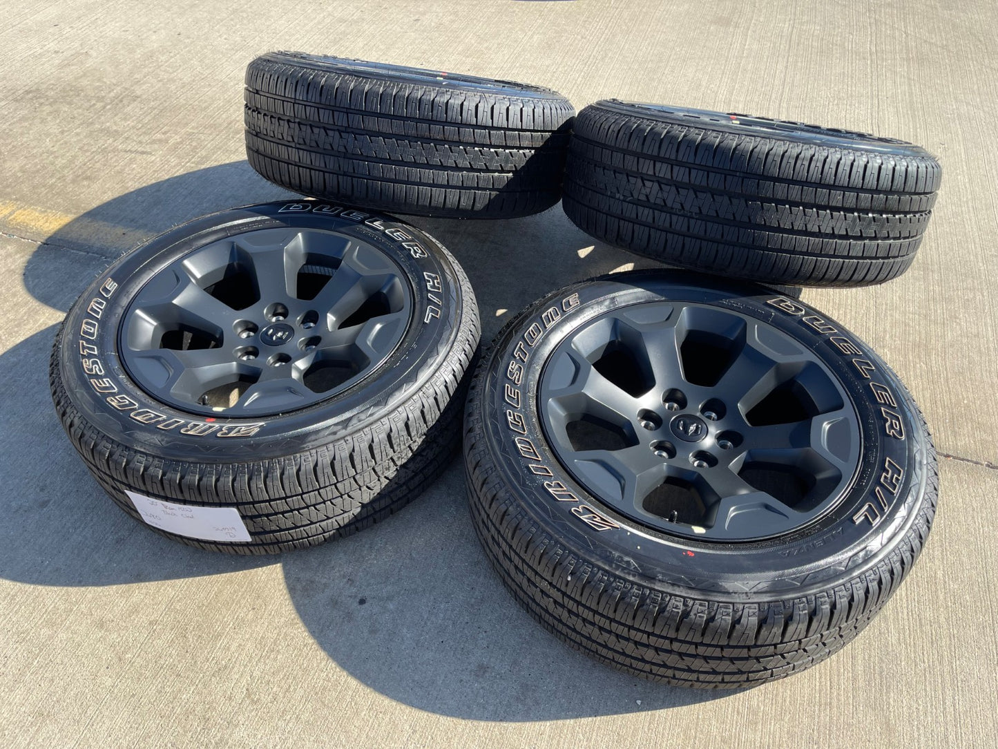 20" Dodge Ram 1500 OEM Laramie Black 2680 wheels rims tires 2024 2025 2026 NEW