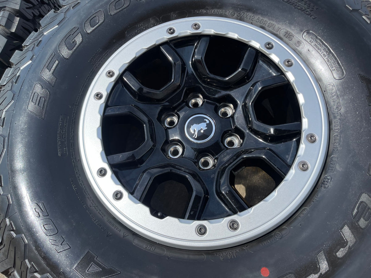 17" Ford Bronco SASQUATCH wheels rims BEADLOCK 10388 Ranger BFG KO2 A/T 37" SET