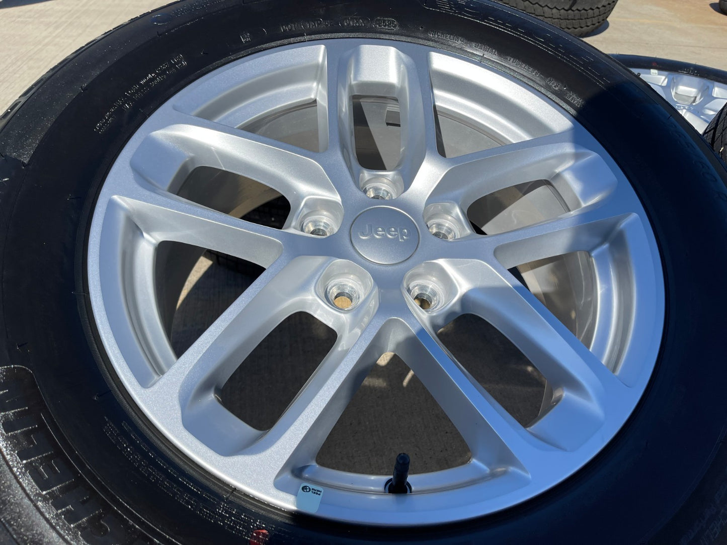 18" Jeep Grand Cherokee L OEM wheels rims 9286 Durango 2024 2025 2026 MICHELIN