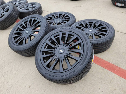 22" Cadillac Escalade OEM Black wheels rims 4873 95026 Tahoe Silverado NEW