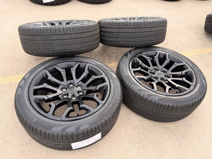 22" Dodge Ram 1500 OEM 95987 LIMITED Laramie wheels rims black 2025 2026 SET