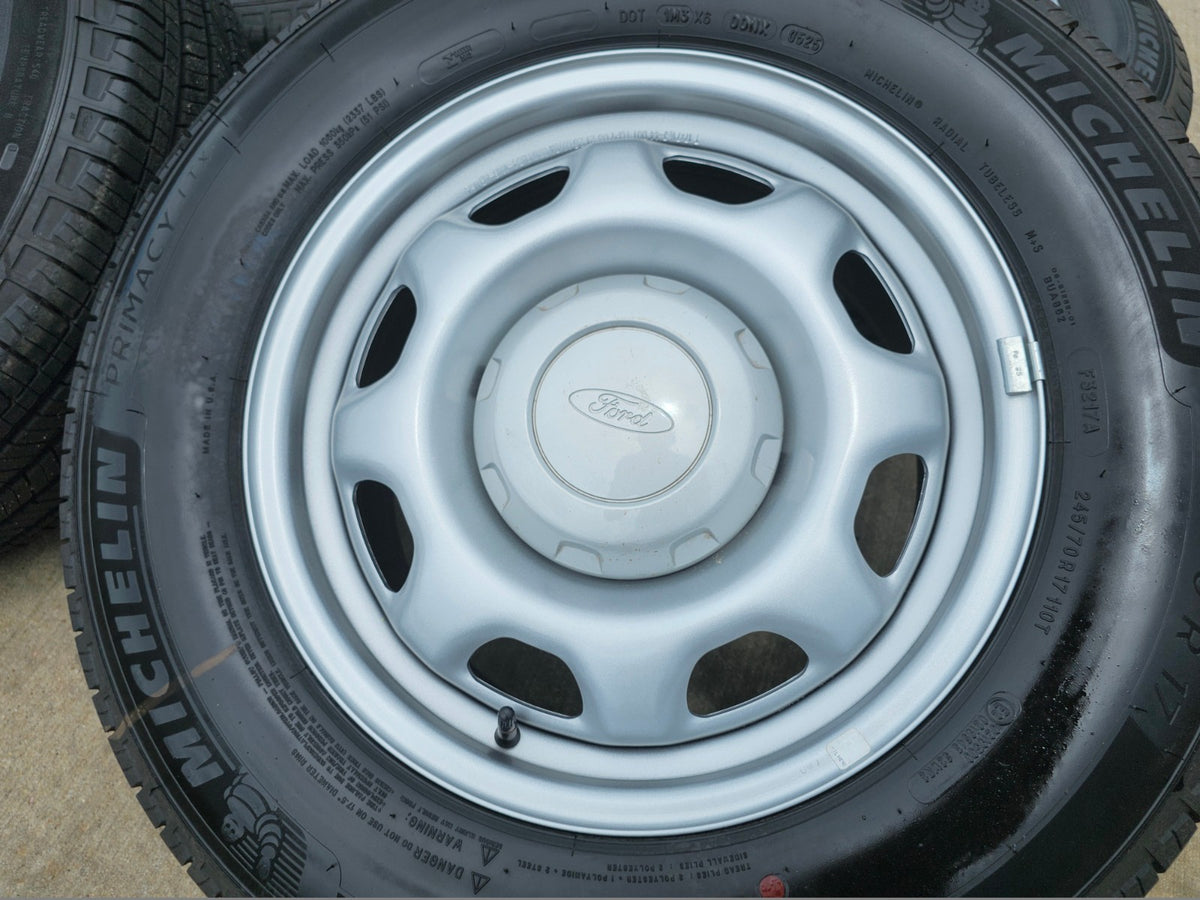 17" Ford F-150 OEM rims wheels 3857 tires steel 2024 2025 2026 2027 MICHELIN NEW