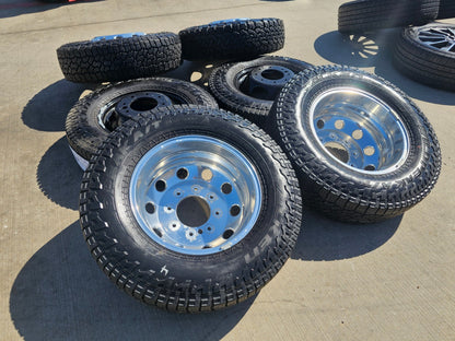 17" Dodge Ram 3500 Dually Laramie 8x200 wheels rims 2701 2702 OEM SET FALKEN