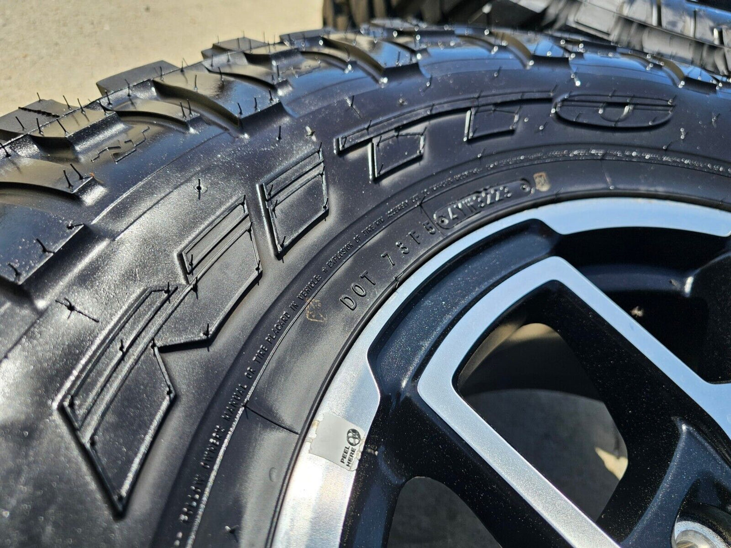 17" Jeep Wrangler Rubicon OEM wheels rims Gladiator tires NITTO 35" NEW