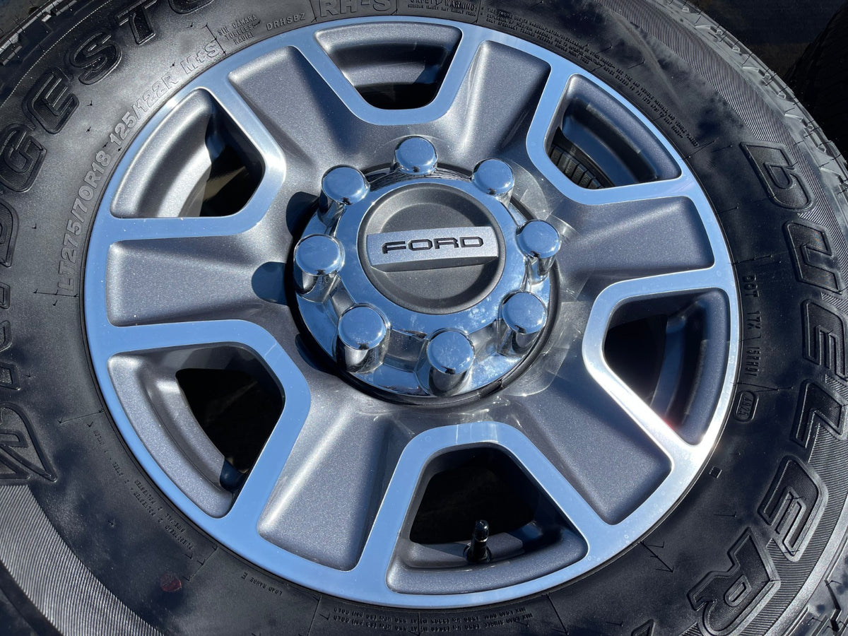 18" Ford F-250 F-350 Lariat FX-4 OEM wheels 10480 10298 BRIDGESTONE A/T SET NICE
