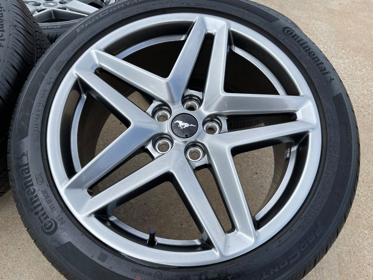 19" Ford Mustang Stealth GT OEM 10595 wheels rims 2024 2025 2026 2027 SET NEW