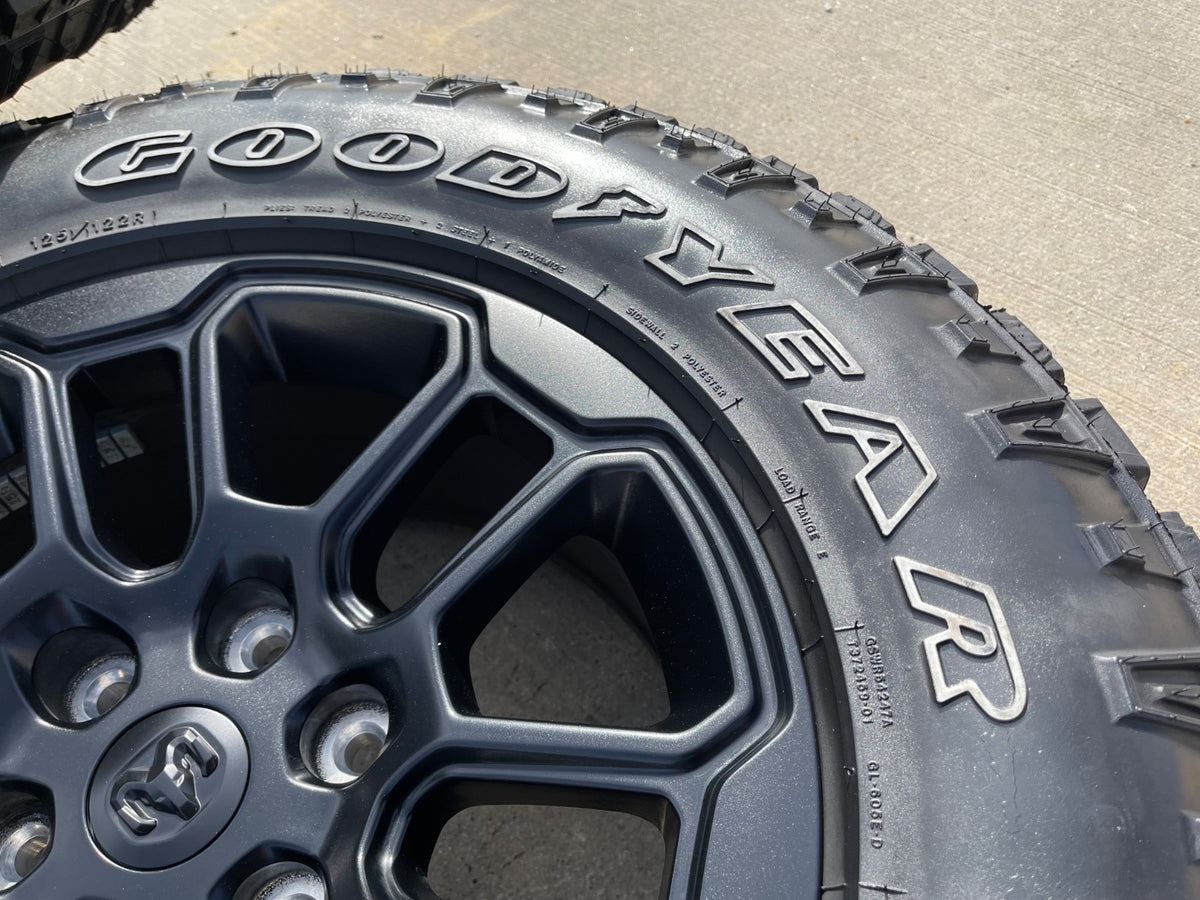 18" Dodge Ram 1500 Rebel Black OEM 95935 wheels rims SET DURATRAC A/T