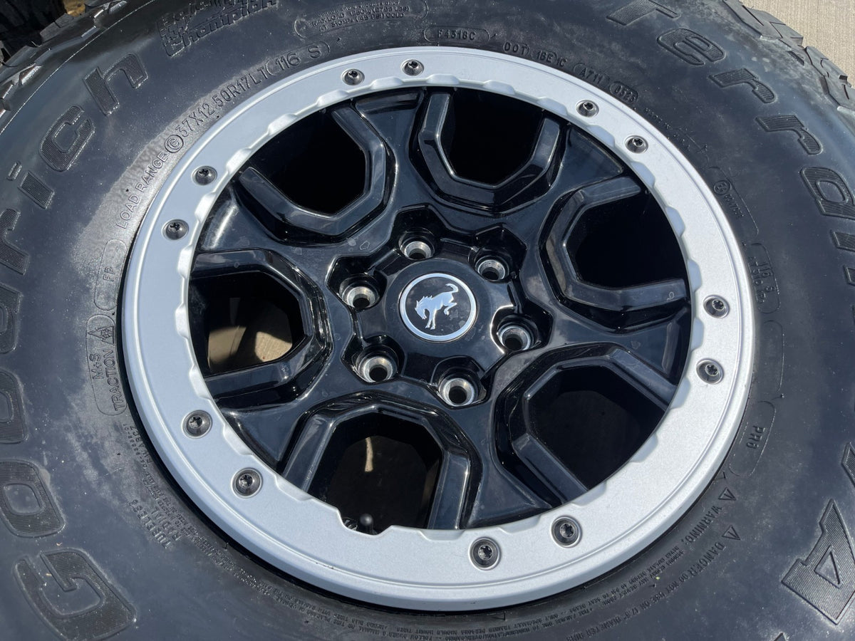 17" Ford Bronco SASQUATCH wheels rims BEADLOCK 10388 Ranger BFG KO2 A/T 37" SET