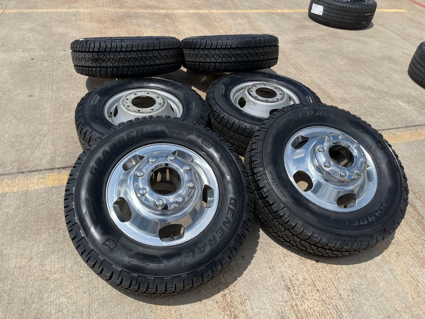 17" Ford F-350 Dually OEM 10477 10478 rims wheels 2024 2025 2026 GENERAL A/T NEW