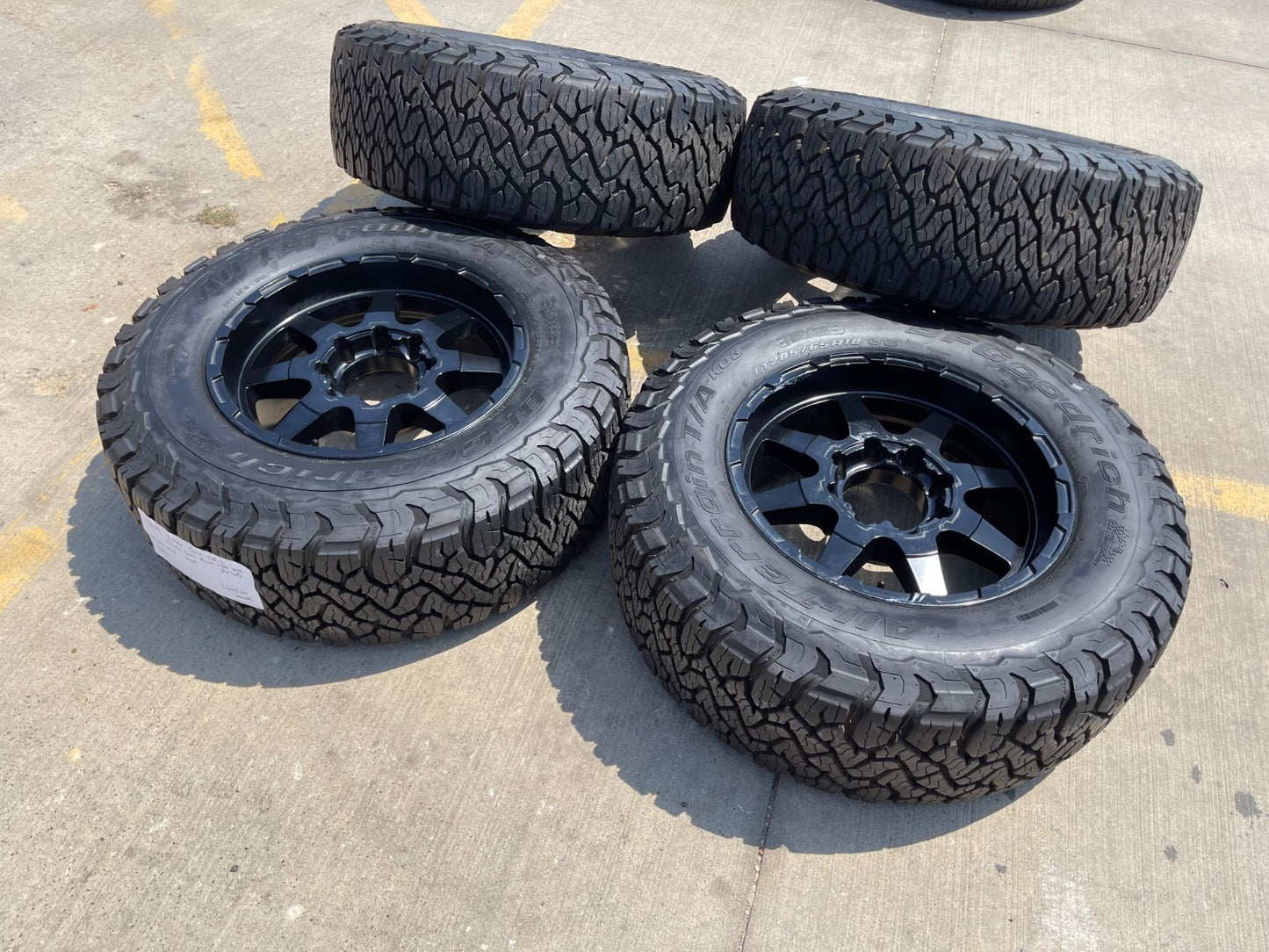 18x9 18" VOXX GFX TR12 wheels rims 8x165 8x6.5 Chevy GMC Ram 2500 3500 BFG KO3