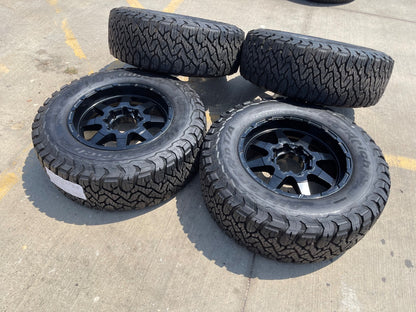18x9 18" VOXX GFX TR12 wheels rims 8x165 8x6.5 Chevy GMC Ram 2500 3500 BFG KO3