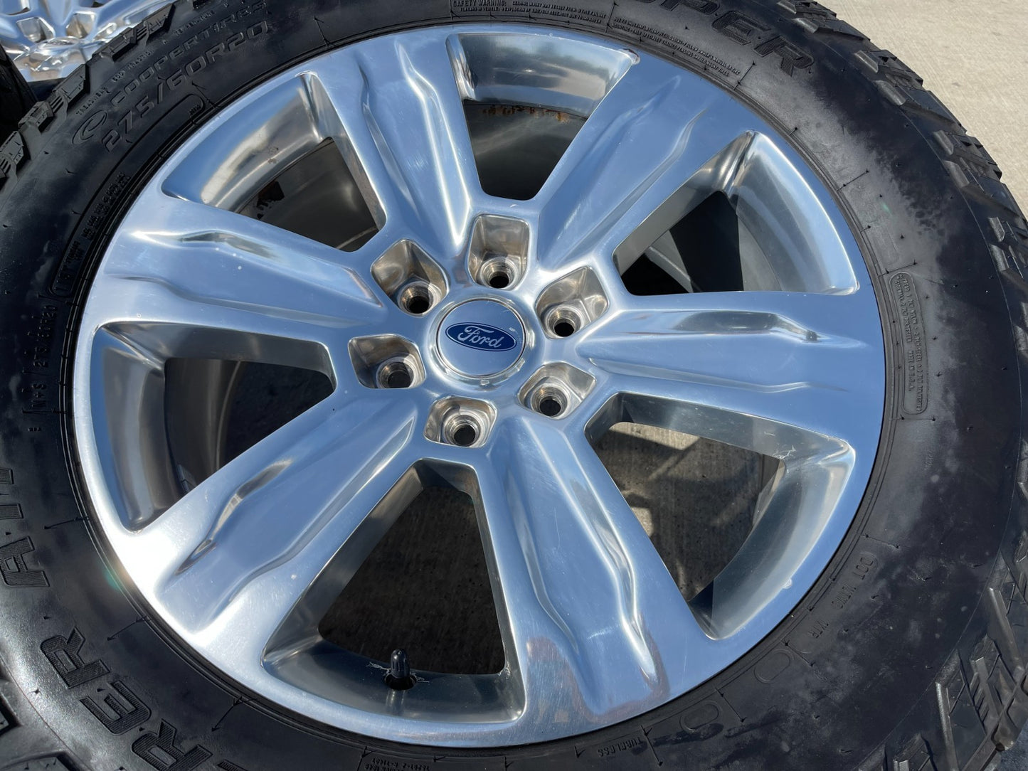 20" Ford F-150 Expedition OEM rims wheels polished 10004 tires COOPER A/T